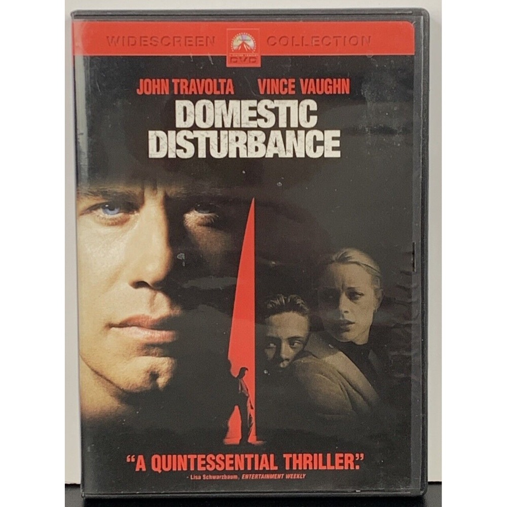 Domestic Disturbance (DVD, 2002) John Travolta Steve Buscemi Widescreen Thriller